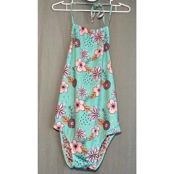 PEEK Girl’s Feather 4 Arrow NORDSTROM One Piece Flower Swimsuit SIZE Medium 8